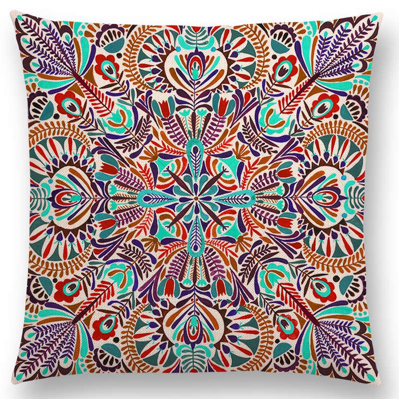 Boho & Mandala Throw Cushions freeshipping - Mandala Bloom
