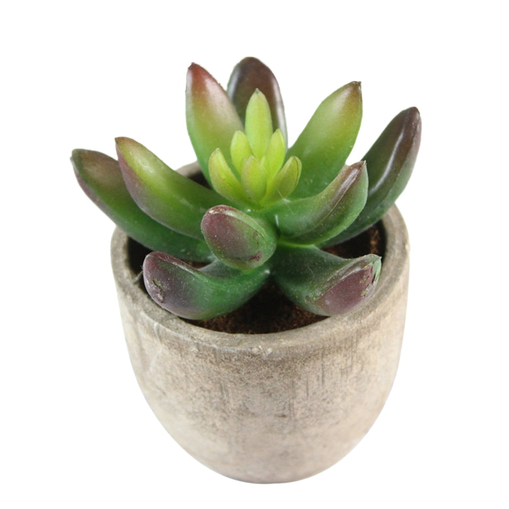 Artificial Succulent Plants Mini Artificial Pots freeshipping - Mandala Bloom