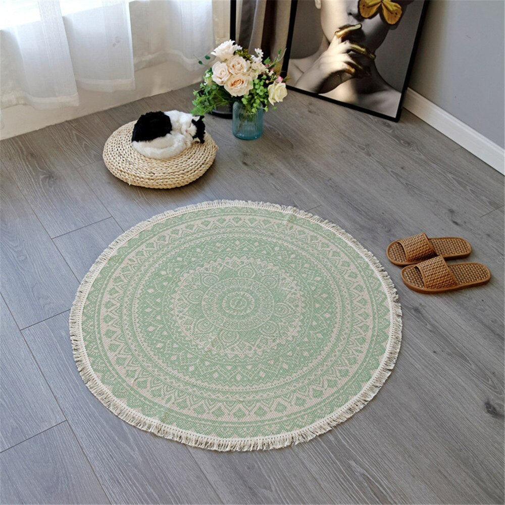 Mandala Round Rug freeshipping - Mandala Bloom
