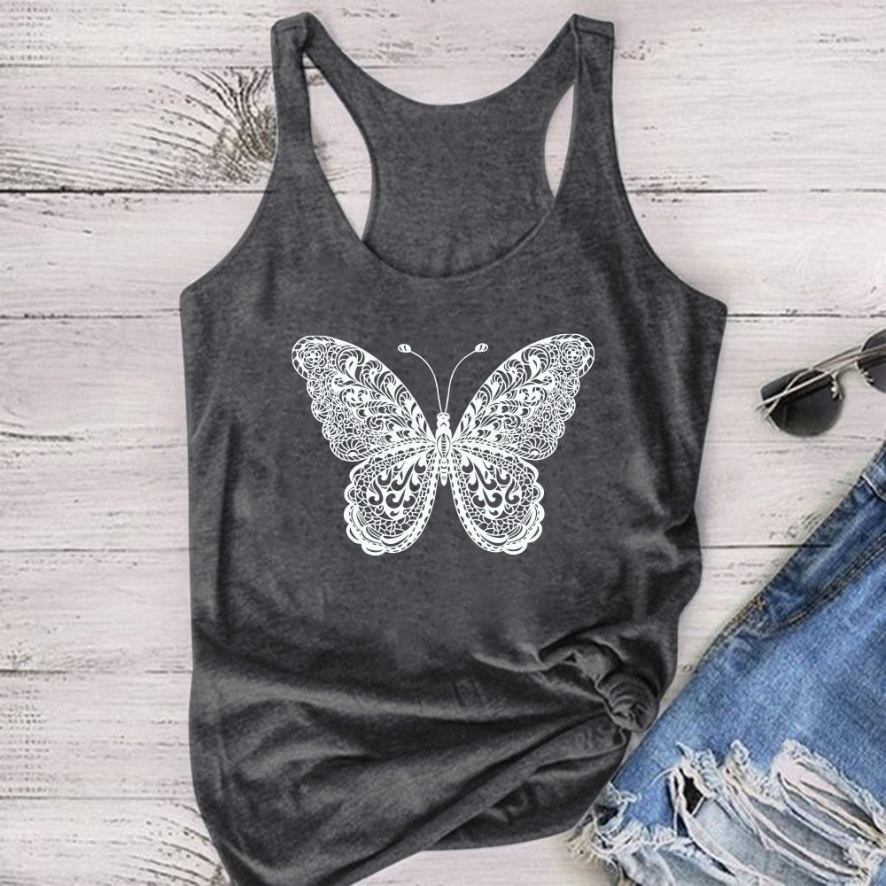 Butterfly Print Tank