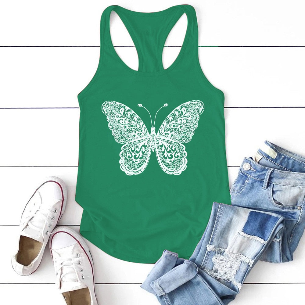Butterfly Print Tank
