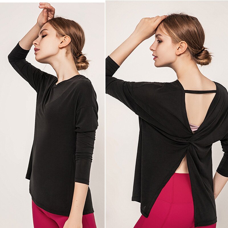 Long Sleeve Yoga Open Back freeshipping - Mandala Bloom
