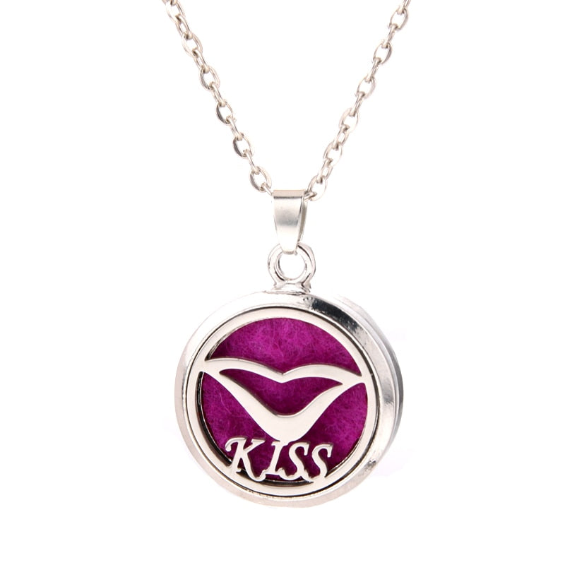 Stainless Steel Aroma Box Pendant Necklace Aromatherapy Essential Oil Diffuser Locket freeshipping - Mandala Bloom