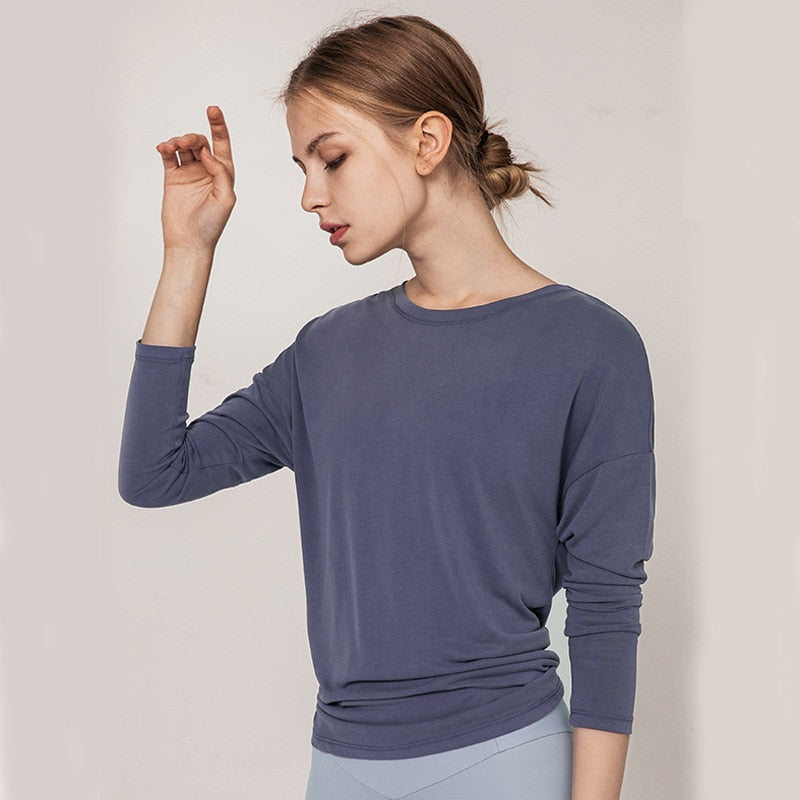 Long Sleeve Yoga Open Back freeshipping - Mandala Bloom