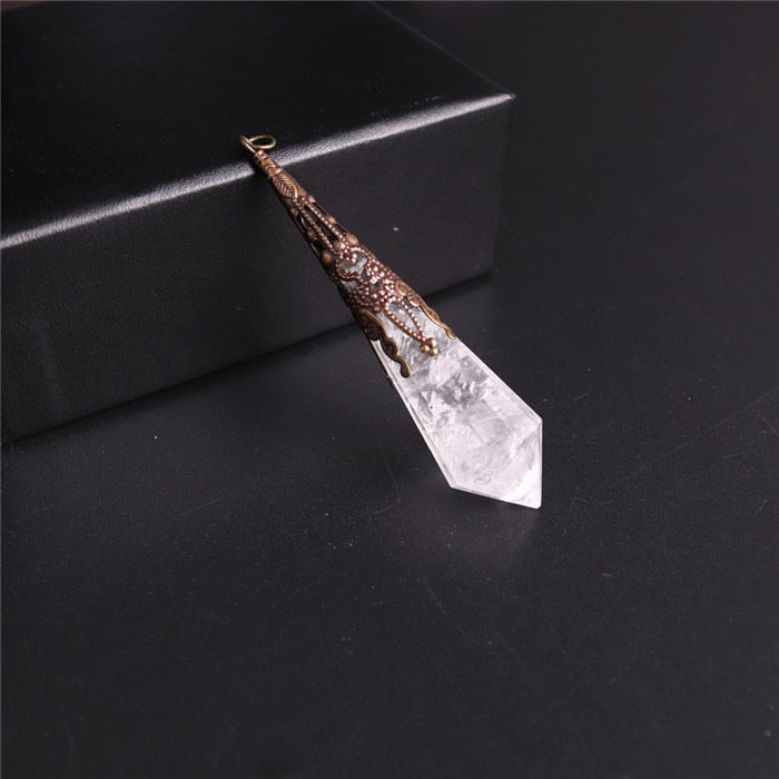 1PC High Quality Natural Stone Lapis Lazuli Facet Reiki Pendulum for Dowsing Pendants Healing Pendule Chakra Crystal Jewelry freeshipping - Mandala Bloom