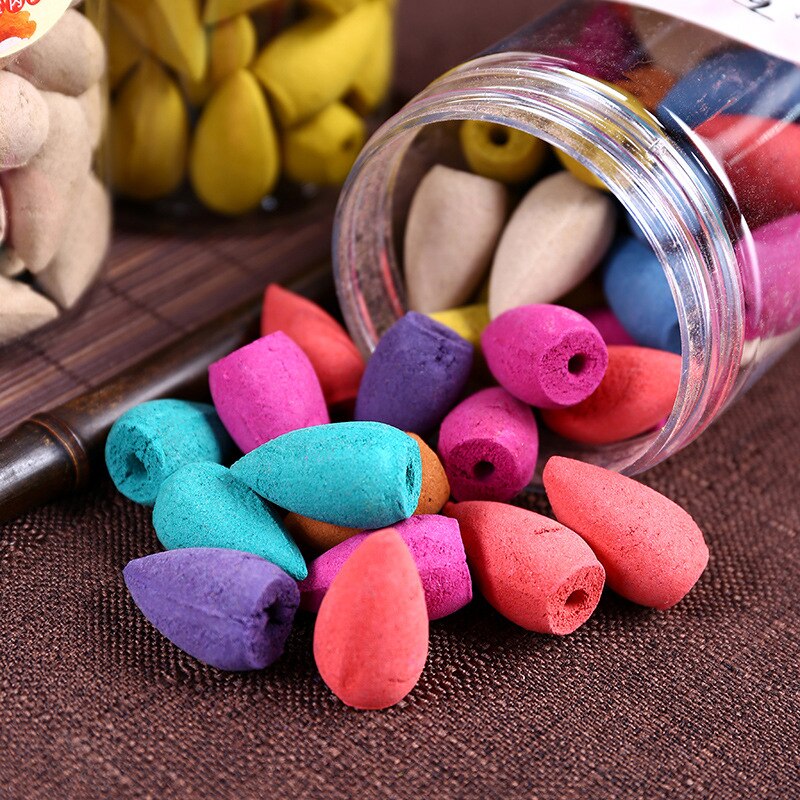70pcs/Box Incense Cones Incense Holder Pagoda Incense Natural Incense Sticks Tulip Hundred Flowers Scent Tower Sandalwood Spice freeshipping - Mandala Bloom