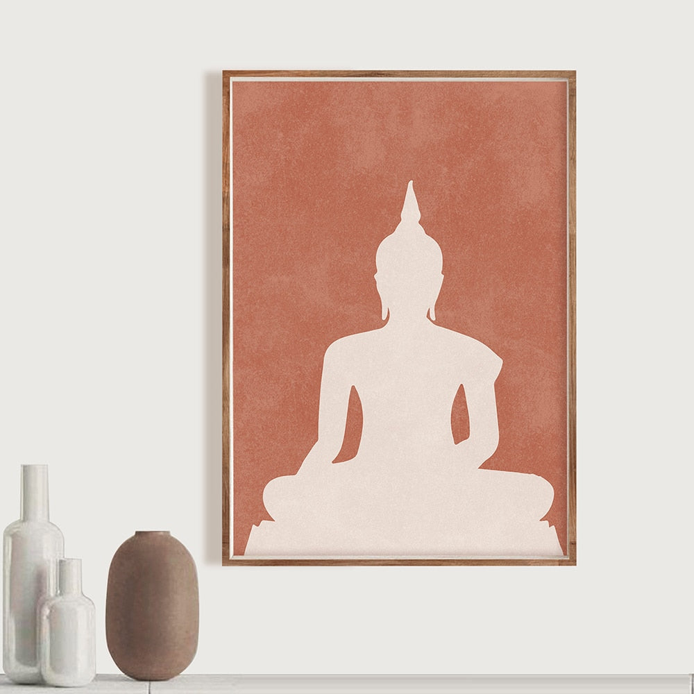 Yoga Meditation Canvas Buddha Print freeshipping - Mandala Bloom