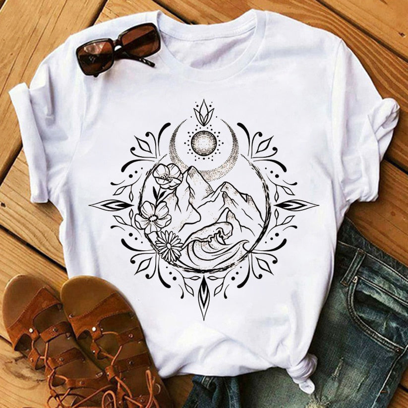 Moon Print T-shirt