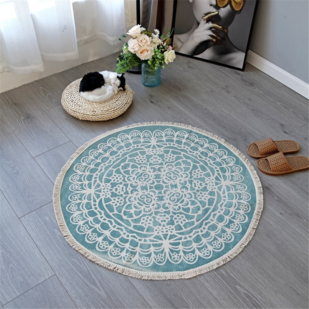 Mandala Round Rug freeshipping - Mandala Bloom