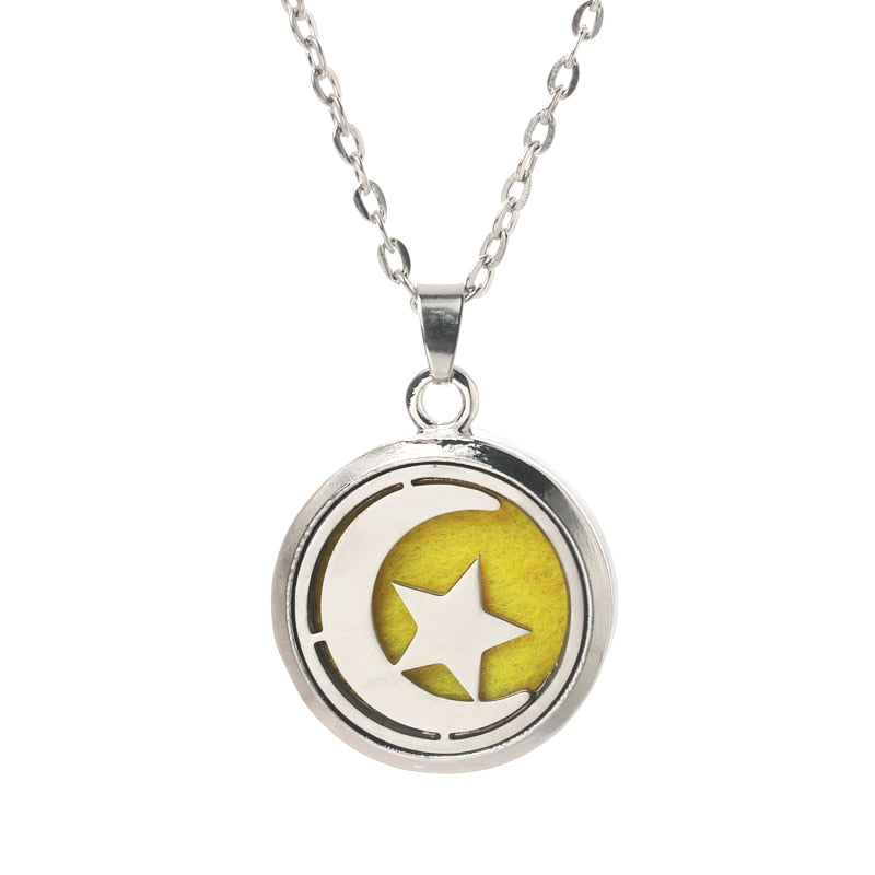 Stainless Steel Aroma Box Pendant Necklace Aromatherapy Essential Oil Diffuser Locket freeshipping - Mandala Bloom