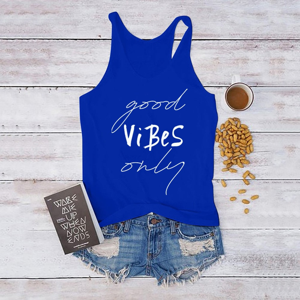 Good Vibes Only printed tank