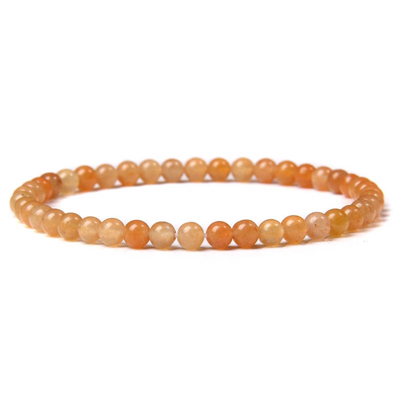 4mm Chakra Beads Energy Bracelet Natural Round Agates Onyx Stone Stretch Bracelet