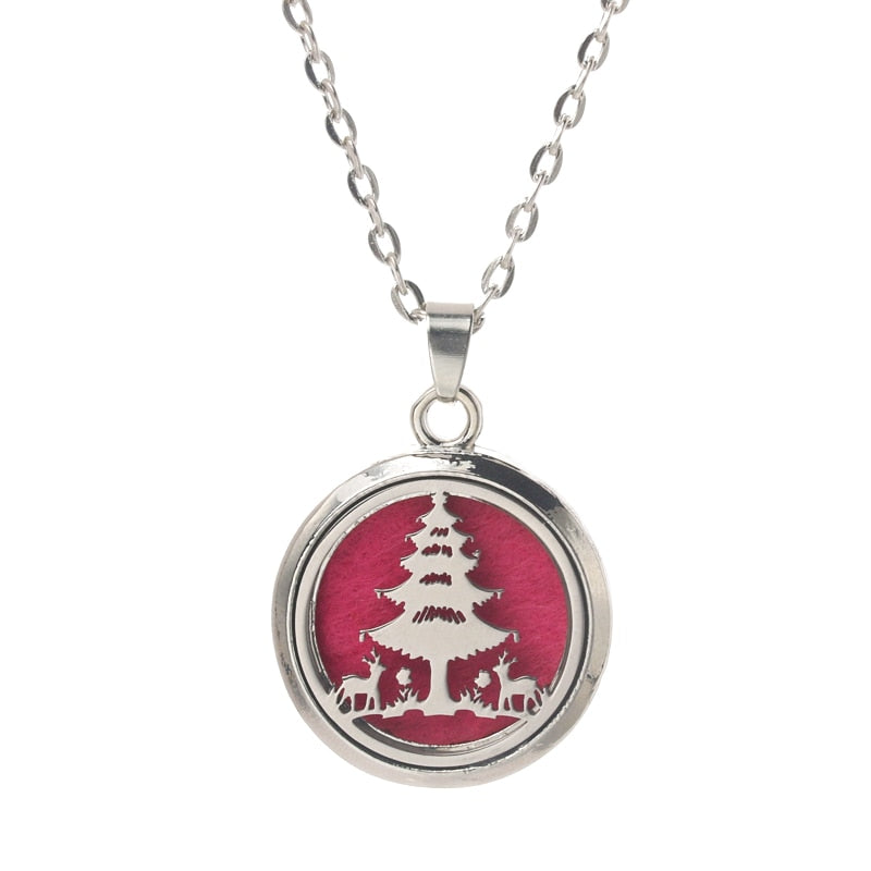 Stainless Steel Aroma Box Pendant Necklace Aromatherapy Essential Oil Diffuser Locket freeshipping - Mandala Bloom