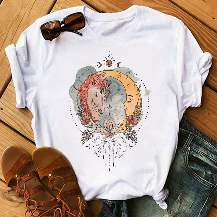 Moon Print T-shirt