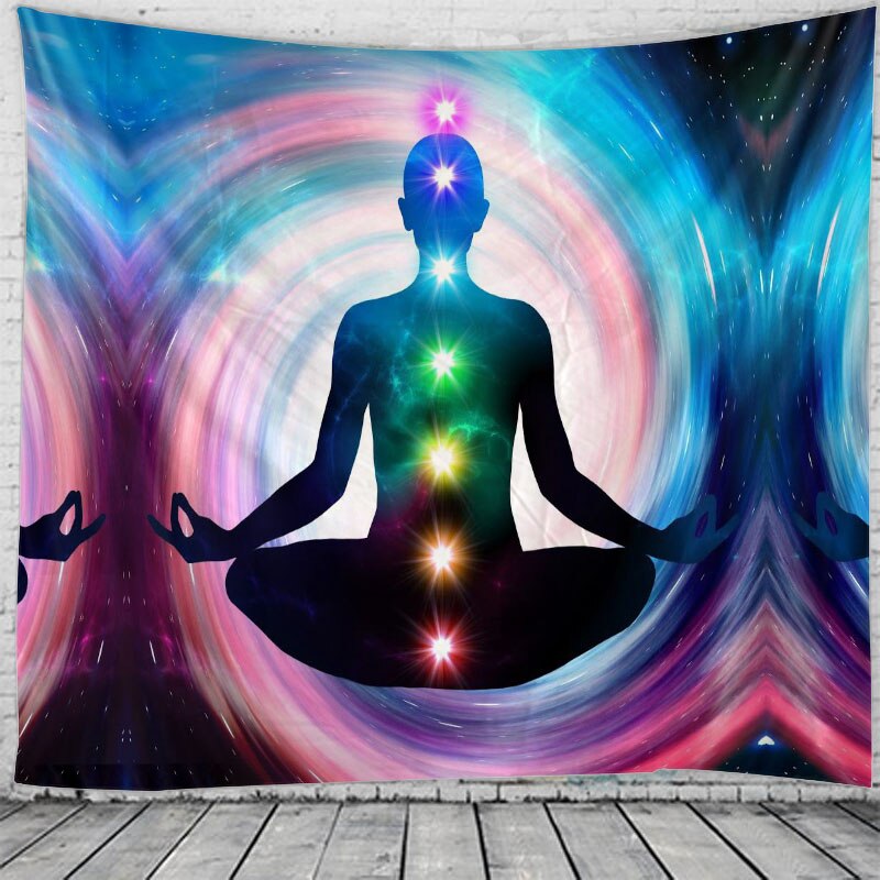 Chakra art tapestry Mandala Hippie Macrame Tapestry Wall Hanging Boho decor freeshipping - Mandala Bloom