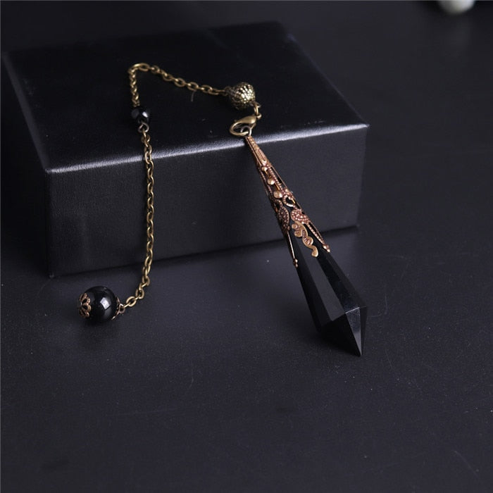 1PC High Quality Natural Stone Lapis Lazuli Facet Reiki Pendulum for Dowsing Pendants Healing Pendule Chakra Crystal Jewelry freeshipping - Mandala Bloom