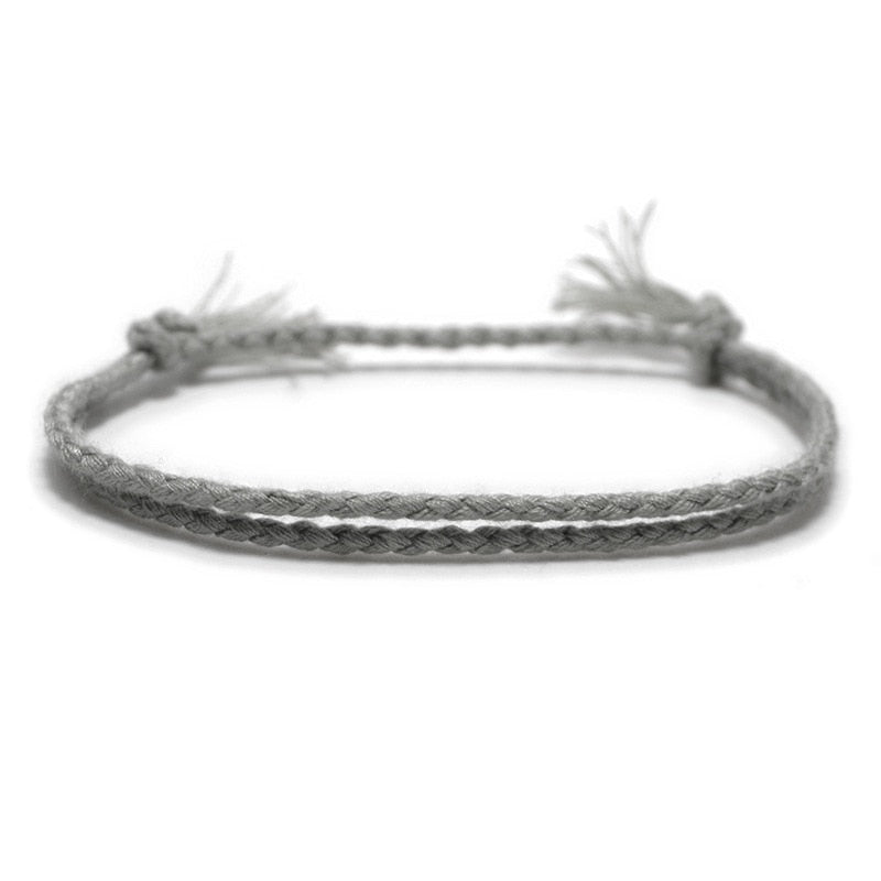 Simple Woven Cotton Rope String Bracelet Pray Yoga Handmade