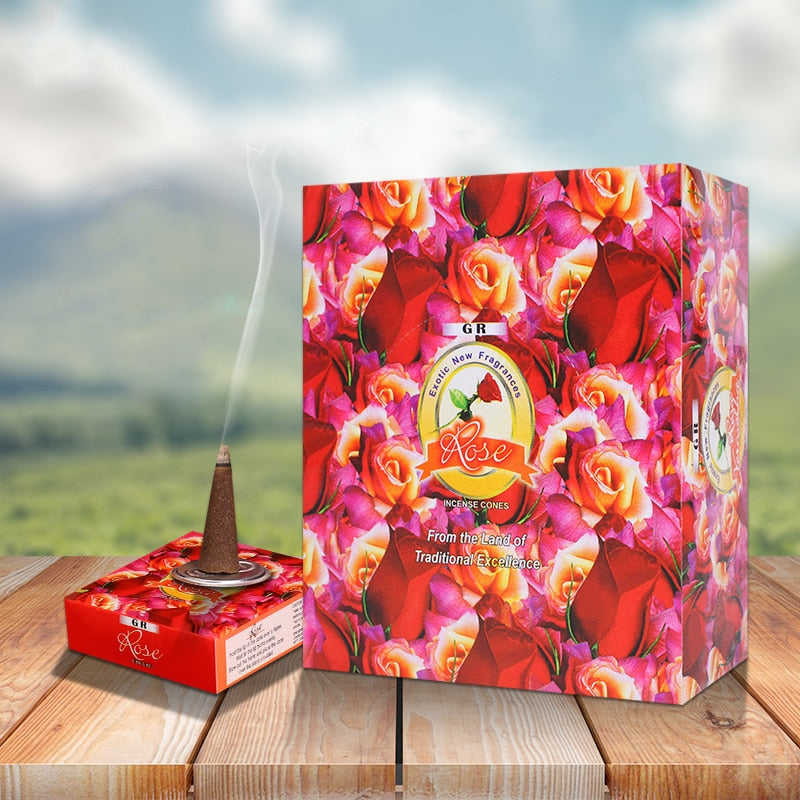 India Incense Series Jasmine Lavender Rose Vanilla Aroma Fragrance Cone Incense Tower Bullet Aromatic Cones freeshipping - Mandala Bloom