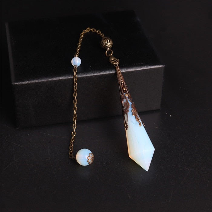1PC High Quality Natural Stone Lapis Lazuli Facet Reiki Pendulum for Dowsing Pendants Healing Pendule Chakra Crystal Jewelry freeshipping - Mandala Bloom