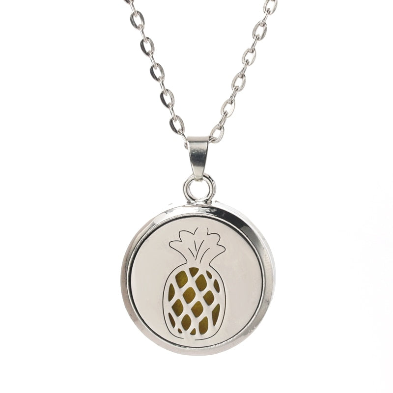 Stainless Steel Aroma Box Pendant Necklace Aromatherapy Essential Oil Diffuser Locket freeshipping - Mandala Bloom