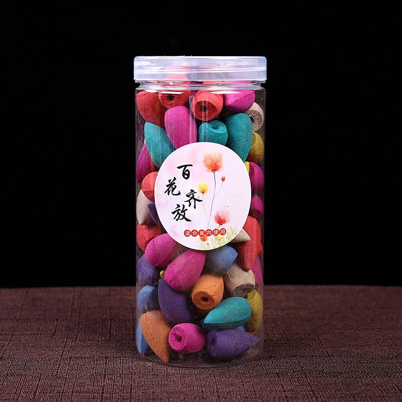 70pcs/Box Incense Cones Incense Holder Pagoda Incense Natural Incense Sticks Tulip Hundred Flowers Scent Tower Sandalwood Spice freeshipping - Mandala Bloom