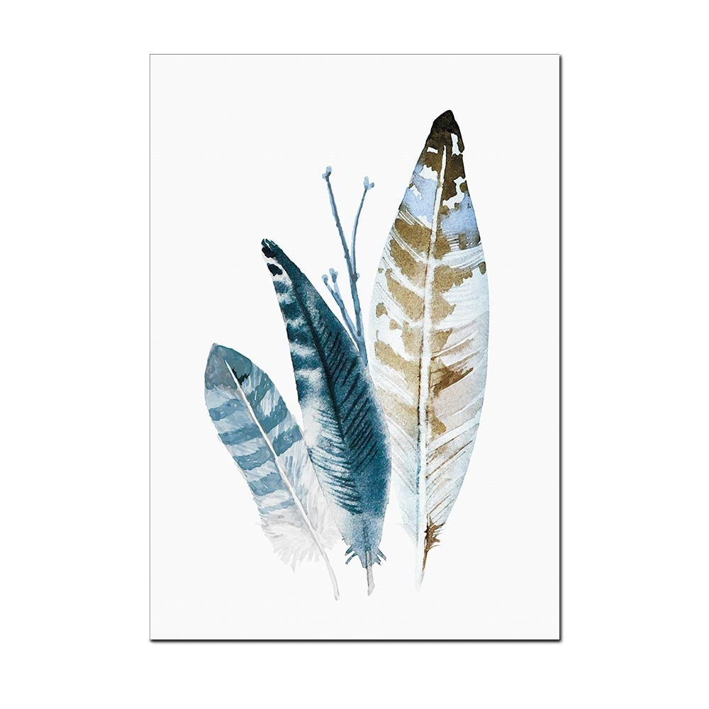 Blue Love Bird Canvas Prints freeshipping - Mandala Bloom