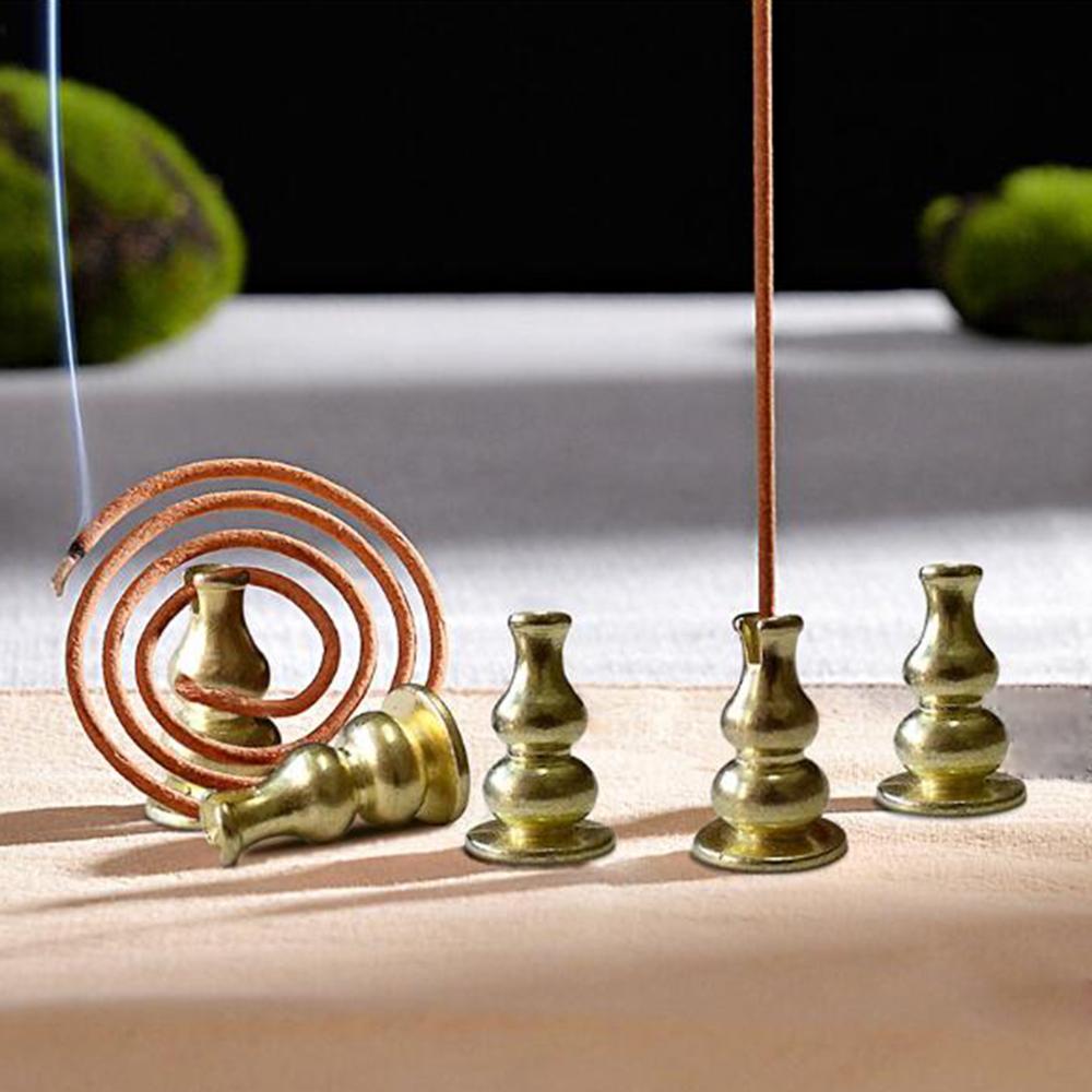 Brass Incense Stick Holder Coils Joss Stick Incenses Holder Stand Mini Gold Gourd Incense Holder freeshipping - Mandala Bloom