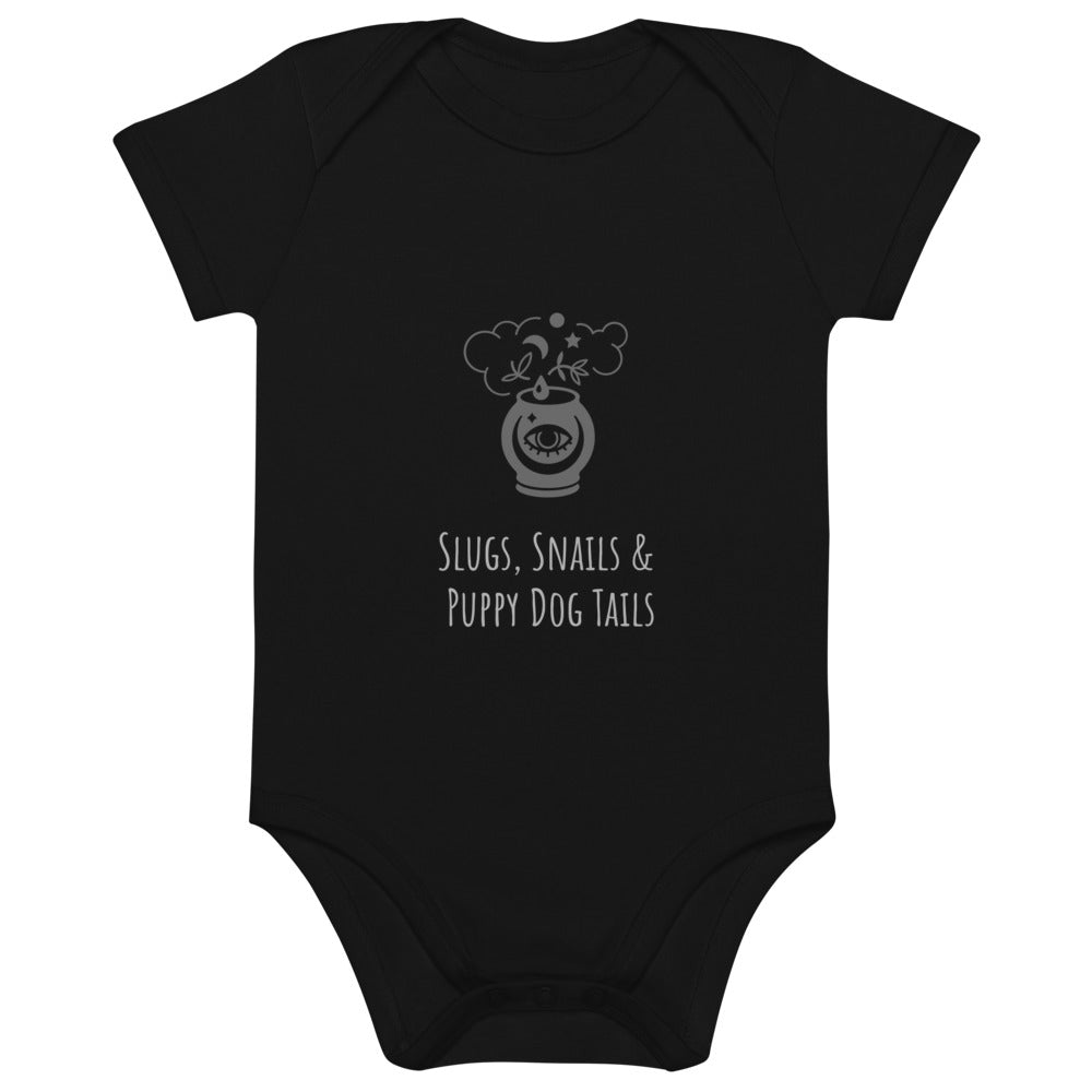 Slugs and Snails Boys Organic cotton baby bodysuit