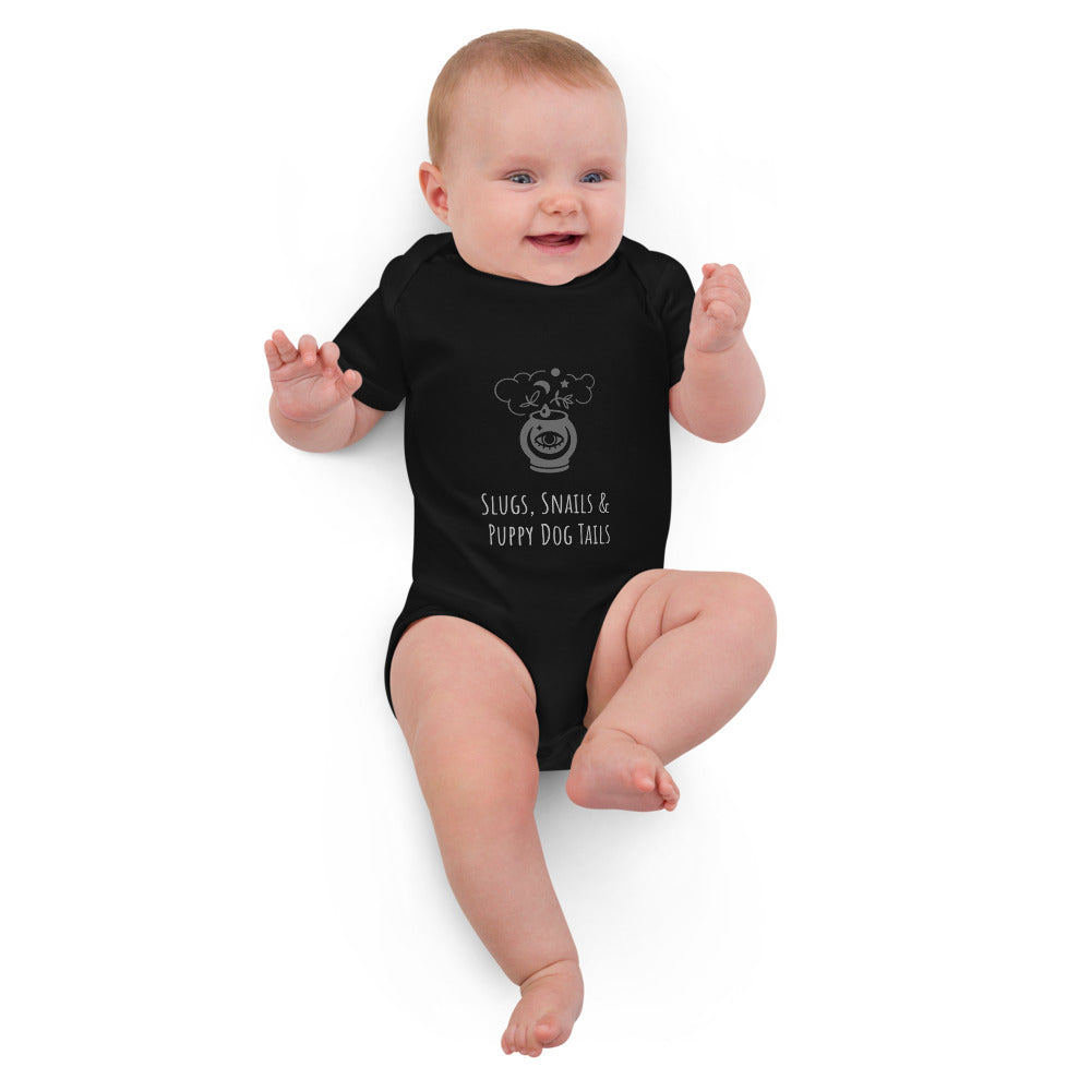 Slugs and Snails Boys Organic cotton baby bodysuit