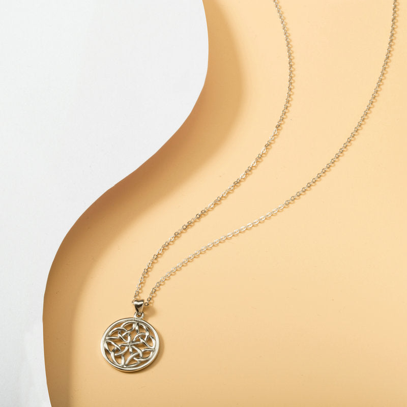 Celtic knot S925 sterling silver necklace pendant