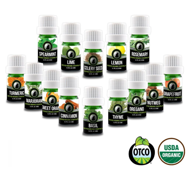 Cooking Oil Set of 14 Certified Organic 100% Pure Essential Oils freeshipping - Mandala Bloom