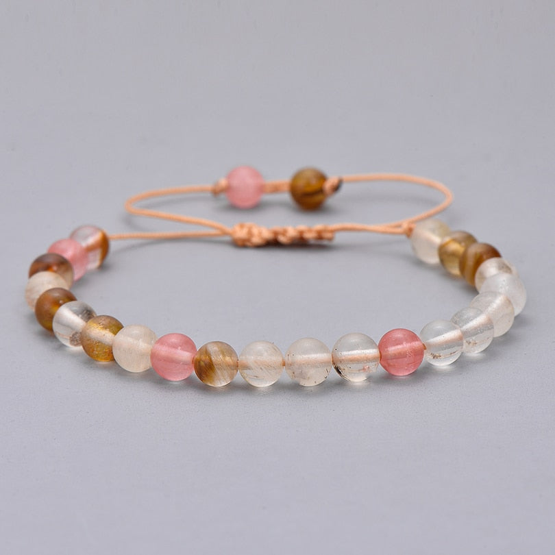 Resin Crystal Stone Bead Bracelet