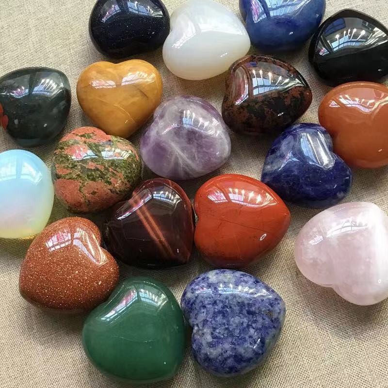 Natural Quartz Crystal Love Heart Shaped Stone Jewelry Reiki Healing freeshipping - Mandala Bloom