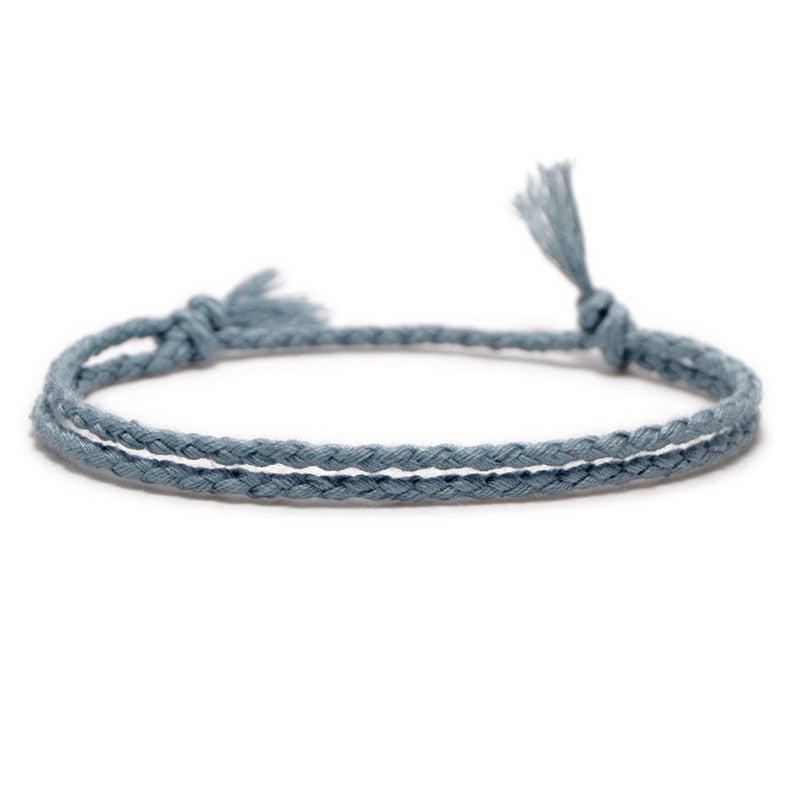 Simple Woven Cotton Rope String Bracelet Pray Yoga Handmade