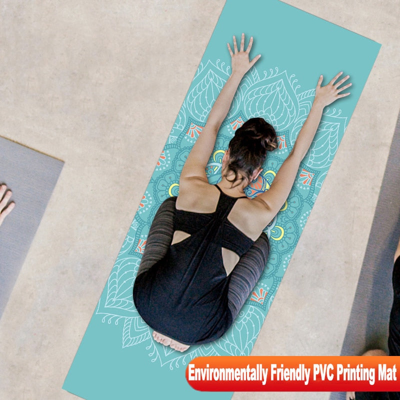 Constellation Printed Yoga Mat 6MM Beginner Non-slip Fitness Mat for Gym Home Travel Pad freeshipping - Mandala Bloom
