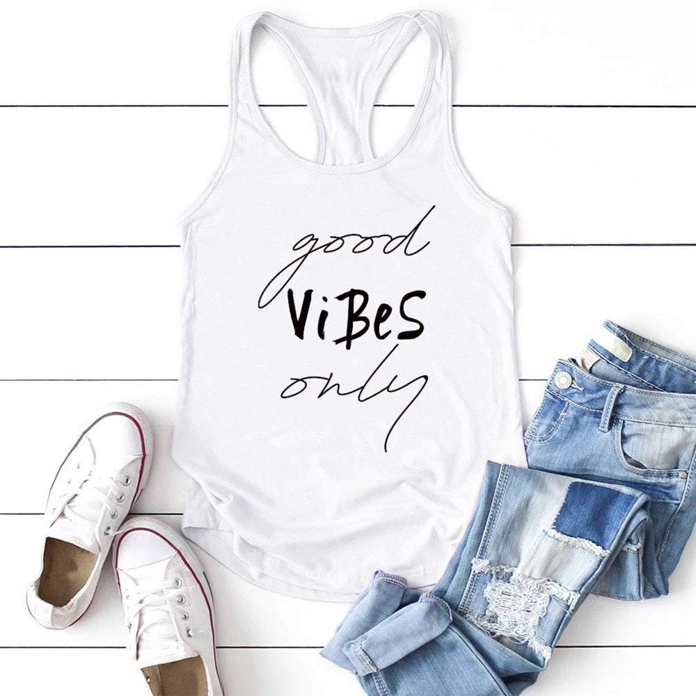 Good Vibes Only printed tank