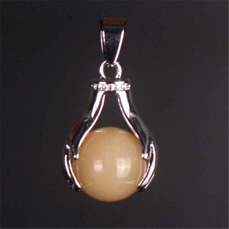 Natural Gem Quartz Crystal In Palm Reiki Chakra Healing Charms Pendants Dangle Hold Ball Beads freeshipping - Mandala Bloom