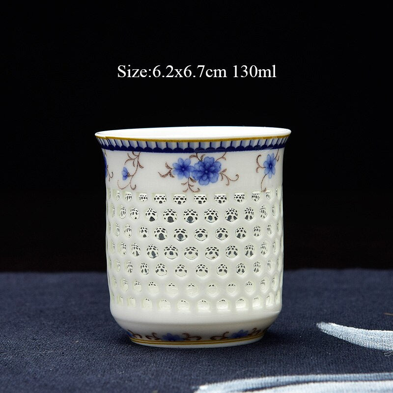 Blue and white exquisite ceramic teapot & tea cup porcelain traditional Chinese tea set freeshipping - Mandala Bloom