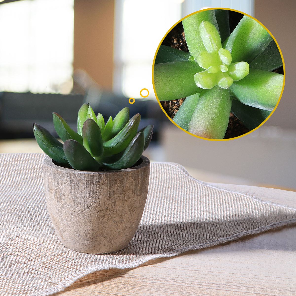 Artificial Succulent Plants Mini Artificial Pots freeshipping - Mandala Bloom