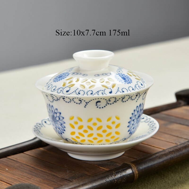 Blue and white exquisite ceramic teapot & tea cup porcelain traditional Chinese tea set freeshipping - Mandala Bloom