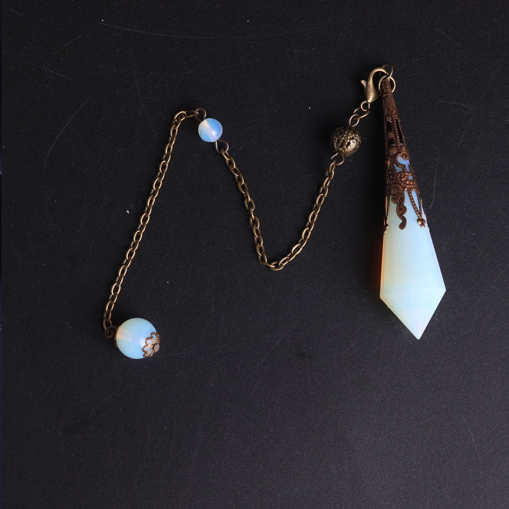 1PC High Quality Natural Stone Lapis Lazuli Facet Reiki Pendulum for Dowsing Pendants Healing Pendule Chakra Crystal Jewelry freeshipping - Mandala Bloom