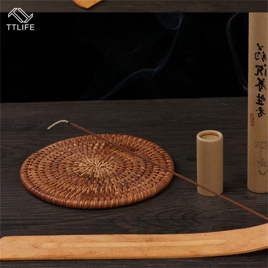 Elegant Natural Plain Wooden Incense Burner Stick Incense Sticks Ash Board Aromatherapy Plate Ash Catcher Holder Home Decor freeshipping - Mandala Bloom